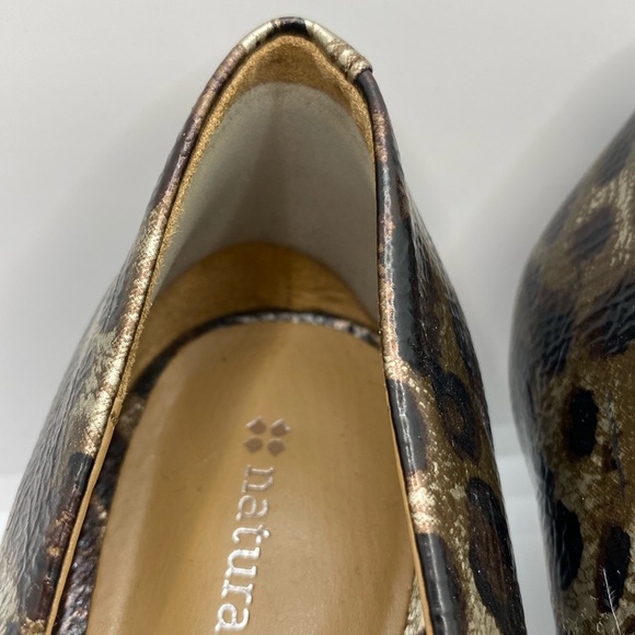 Naturalizer Ladies Animal Leopard Print Dress Shoes Heels Size 8 Black &… - Picture 11 of 14